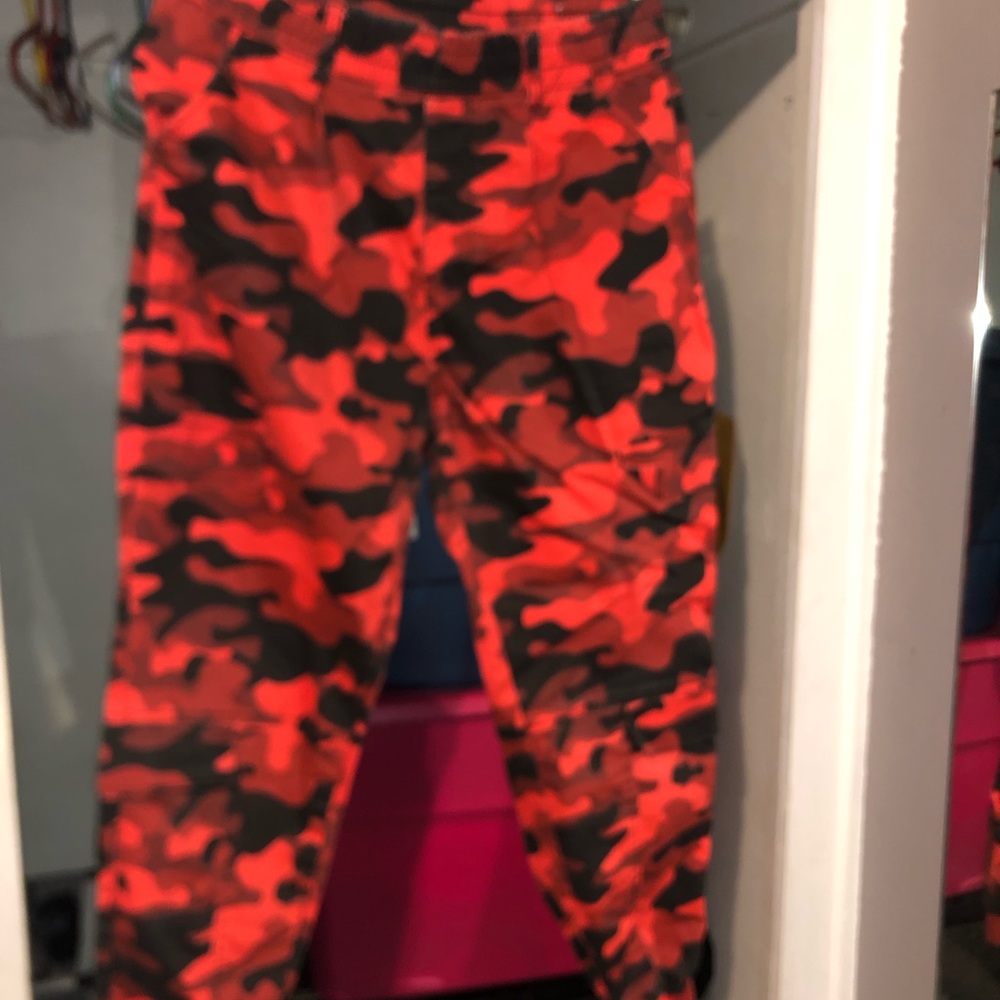 Orange military pants